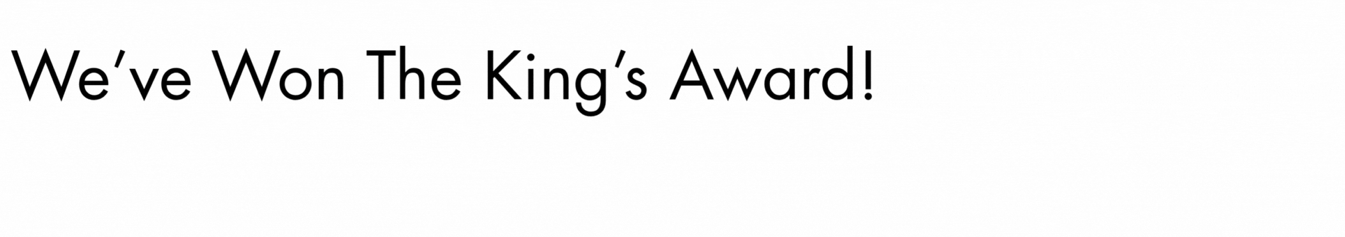 Copy of Kings award banner 17 x 3 cm 1