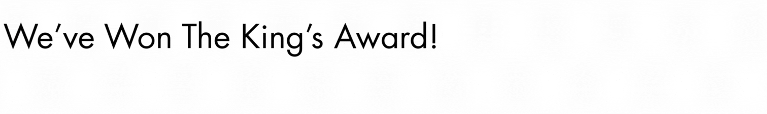 The Kings Award Banner